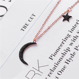 316L Stainless Steel Moon Stars Choker Necklaces for Women