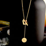 316L Stainless Steel Geometric Carved Love Choker Necklace