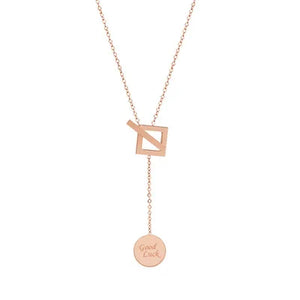316L Stainless Steel Geometric Carved Love Choker Necklace
