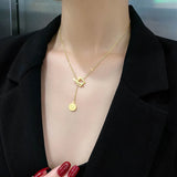 316L Stainless Steel Geometric Carved Love Choker Necklace