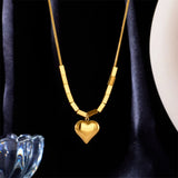 Cube Heart Charms Chain Choker Necklaces for Women