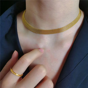 316L Stainless Steel Snake Bone Chain Necklace 8MM