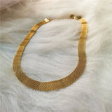 316L Stainless Steel Snake Bone Chain Necklace 8MM