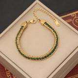 Minimalist Zircon Chain Bracelet for Women