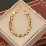 Minimalist Zircon Chain Bracelet for Women