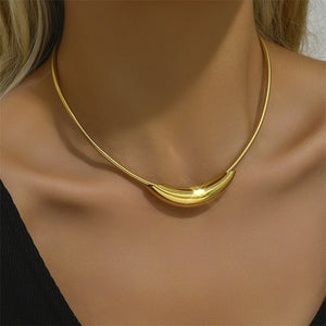 316L Stainless Steel Charm Choker Necklaces for Women