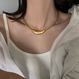 316L Stainless Steel Charm Choker Necklaces for Women