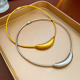316L Stainless Steel Charm Choker Necklaces for Women