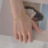 316L Stainless Steel Minimalist Charm Choker Necklace Bracelet Set