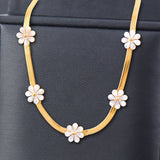 316L Stainless Steel Seashells Butterfly Choker Necklace