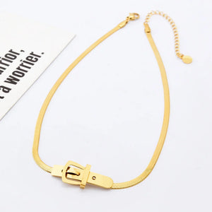 316L Stainless Steel Punk Snake Chain Choker Necklace Bracelet
