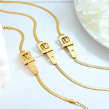 316L Stainless Steel Punk Snake Chain Choker Necklace Bracelet