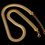 316L Stainless Steel Snake Bone Chain Choker Necklace
