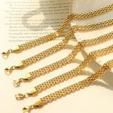316L Stainless Steel Jewelry Set: Choker Necklaces Bracelets for Women