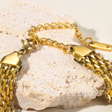 316L Stainless Steel Jewelry Set: Choker Necklaces Bracelets for Women