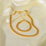 316L Stainless Steel Jewelry Set: Choker Necklaces Bracelets for Women