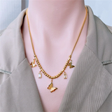 Butterfly Charms Chain Choker Necklaces Pendant For Women