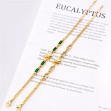 316L Stainless Steel Zircon Butterfly Bracelet