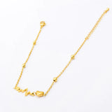 316L Stainless Steel Heartbeat Charm Anklet For Women