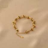 316L Stainless Steel Hip Hop Knot Charm Chain Jewelry for Women