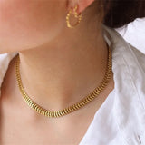 316L Stainless Steel Weave Charm Thick Chain Bracelets Necklaces
