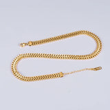 316L Stainless Steel Chic Weave Charm Chain Set