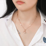 High-end 316L Stainless Steel Butterfly Charm Chain Necklace Pendant