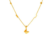 High-end 316L Stainless Steel Butterfly Charm Chain Necklace Pendant