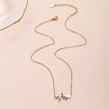 Colorful Heart Rate Charms Choker Necklace for Women