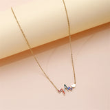 Colorful Heart Rate Charms Choker Necklace for Women