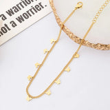 316L SS Butterflies Charm Chain Anklet For Women