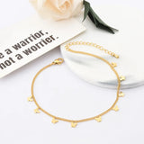 316L SS Butterflies Charm Chain Anklet For Women