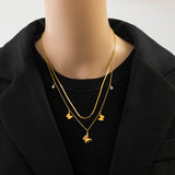 Butterfly Zircon Charms Chain Choker Necklaces for Women
