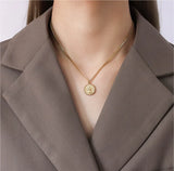 2 Layer Queen Avatar Charms Choker Necklace