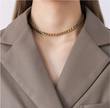 2 Layer Queen Avatar Charms Choker Necklace