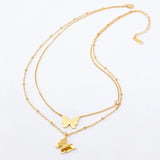 Butterfly Zircon Choker Necklace for Women