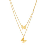 Butterfly Zircon Choker Necklace for Women