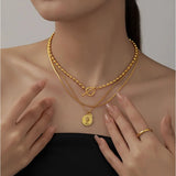 3 Layer Separable Queen Avatar Choker Necklace