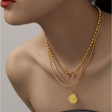3 Layer Separable Queen Avatar Choker Necklace