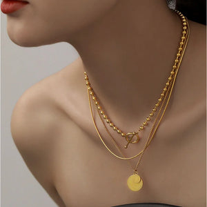 3 Layer Separable Queen Avatar Choker Necklace