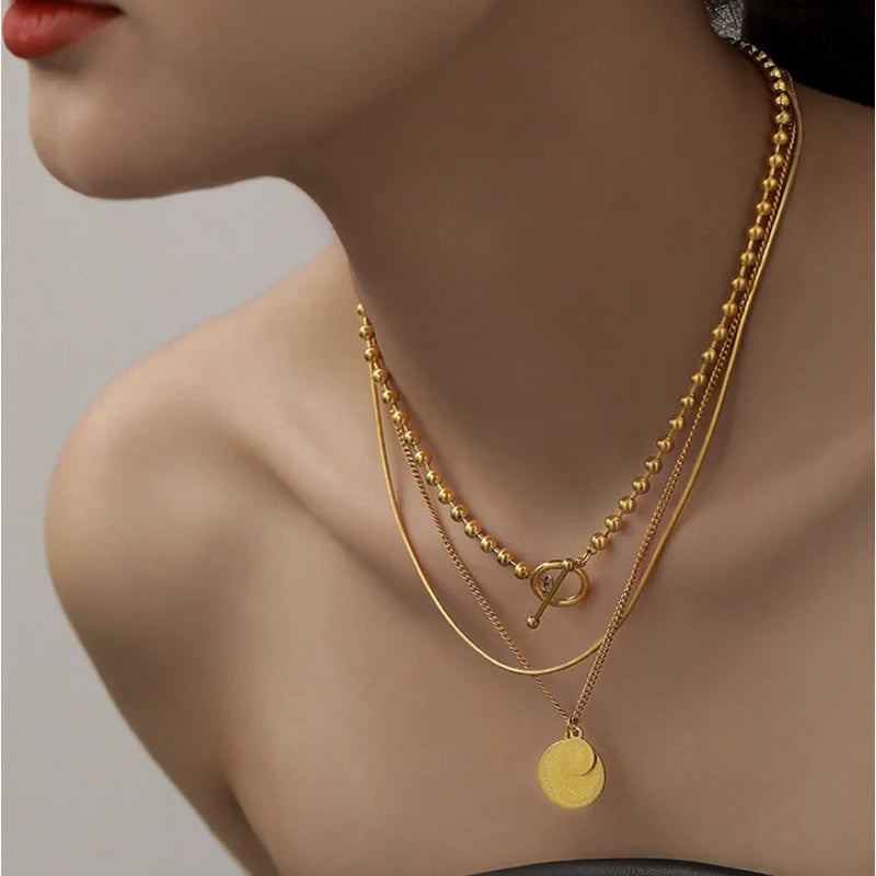 3 Layer Separable Queen Avatar Choker Necklace