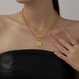 3 Layer Separable Queen Avatar Choker Necklace