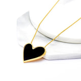 Heart Charms Snake Chain Choker Necklace for Women