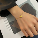 316L Stainless Steel V Shape Charms Chain Choker Set