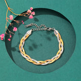 Multicolor Twist Snake Bone Chain Choker Necklace