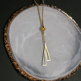 316L Stainless Steel Tassel Charms Chain Choker Necklace