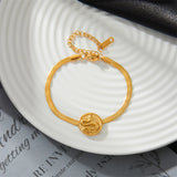 316L Stainless Steel Serpentine Shape Charm Snake Chain Bracelet