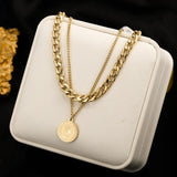 Queen Charm 2 Layer Choker Necklaces for Women