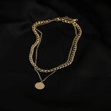 Queen Charm 2 Layer Choker Necklaces for Women