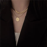 Queen Charm 2 Layer Choker Necklaces for Women